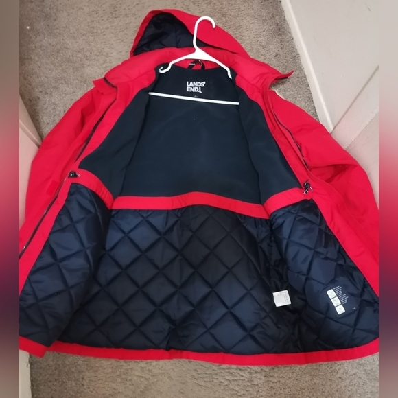 LANDS END RED MEN'S JACKET - Picture 3 of 9